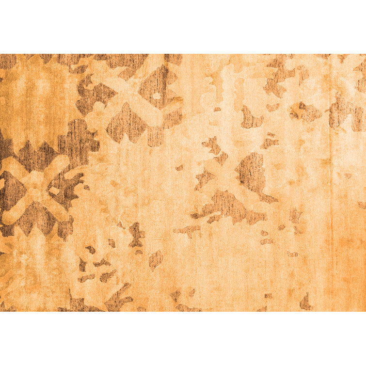 Orren Ellis Contemporary 2590 Orange Area Rugs Wayfair